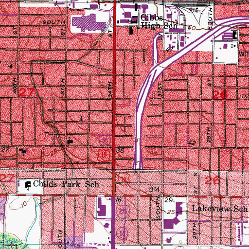 Topographic Map of Horizon Hospital, FL
