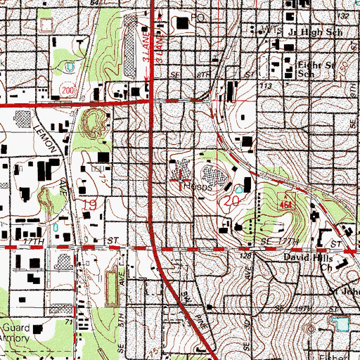 Topographic Map of Munroe Regional Medical Center, FL