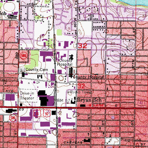 Topographic Map of Northside Community Mental Health Center, FL
