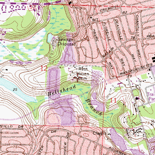Topographic Map of Resthaven Gardens, FL