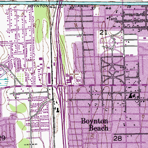 Topographic Map of Galaxy Elementary School, FL