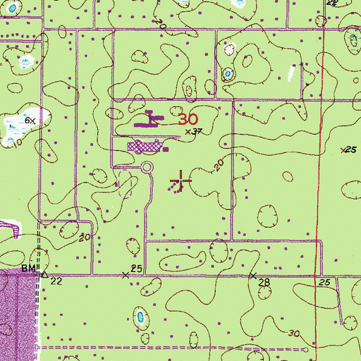 Topographic Map of Northwest Elementary School, FL