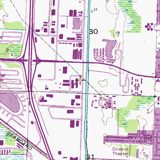 Topographic Map of North Technical Education Center, FL