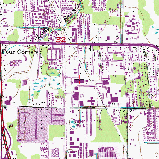 Topographic Map of Pinellas Vocational Technical Institute, FL
