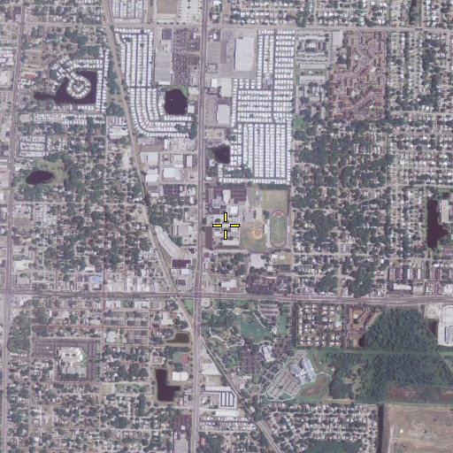 Aerial/Satellite Image of Largo High School, FL