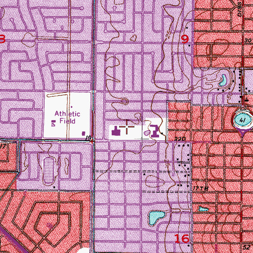 Topographic Map of Northwest Elementary School, FL