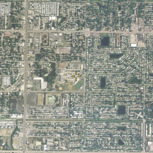 Aerial/Satellite Image of Dixie Hollins High School, FL