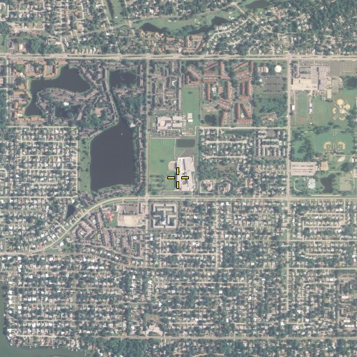 Aerial/Satellite Image of Bay Point Middle School, FL