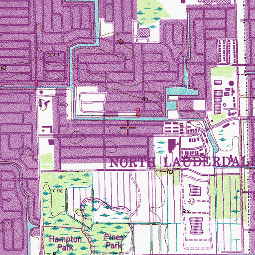 Topographic Map of Grace Brethren Church of North Lauderdale, FL