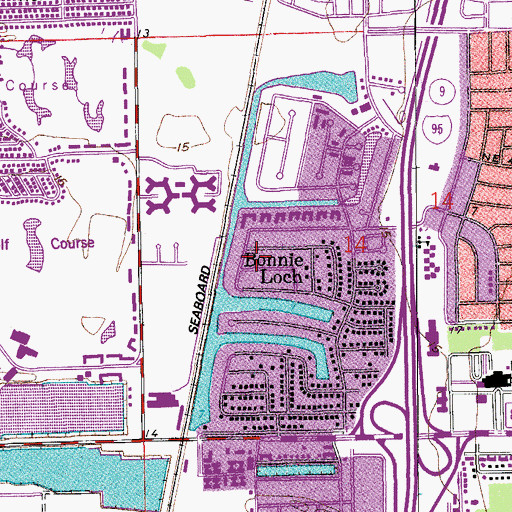 Topographic Map of Bethlehem Baptist Church, FL