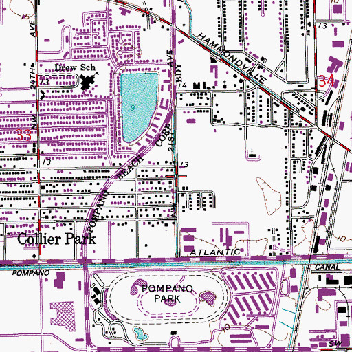 Topographic Map of Macedonia Baptist Church, FL