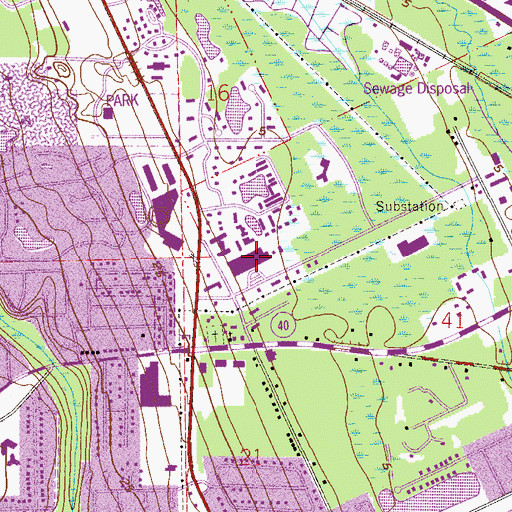 Topographic Map of Florida Hospital Ormond Memorial, FL