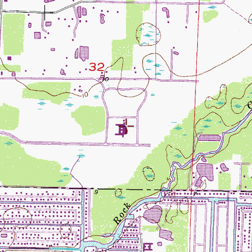 Topographic Map of Englewood Community Hospital, FL