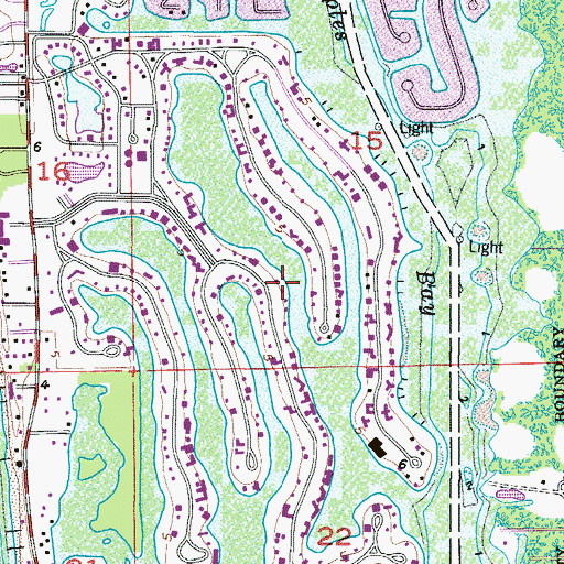 Topographic Map of Port Royal, FL