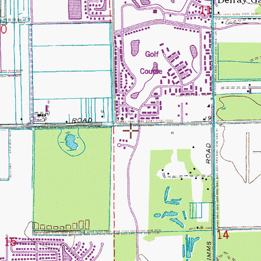 Topographic Map of First Baptist Church-Haitian Mission of Pompano, FL