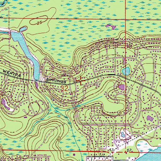 Topographic Map of First Baptist Church of Sweetwater, FL