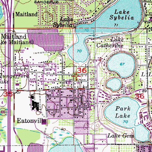 Topographic Map of Macedonia Missionary Baptist Church, FL