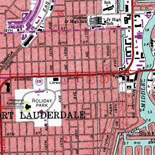 Topographic Map of Saint Demetrios Greek Orthodox Church, FL