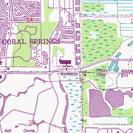Topographic Map of Lutheran Ministry in Christ ALC, FL