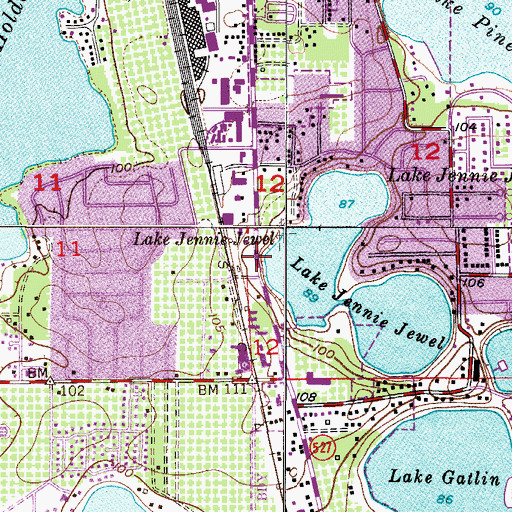 Topographic Map of Bethlehem Baptist Church, FL