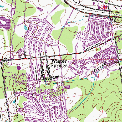 Topographic Map of New Covenant Fellowship Church, FL