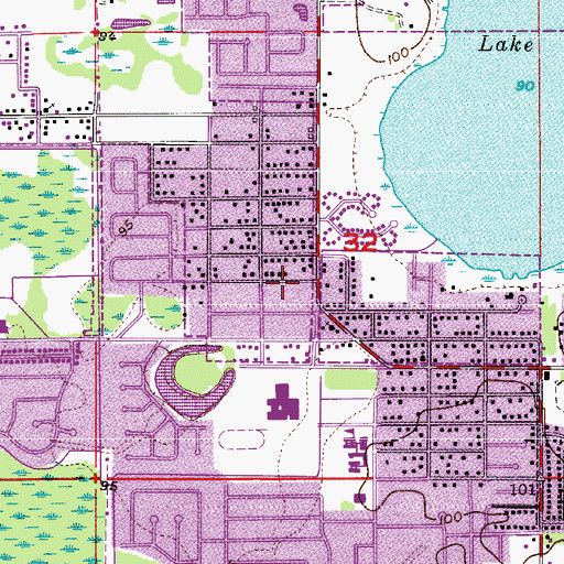 Topographic Map of Community Baptist Church, FL