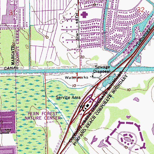 Topographic Map of Calvary Presbyterian Church, FL