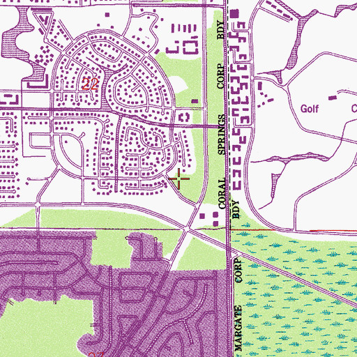 Topographic Map of Shepherd of the Springs Lutheran Church, FL