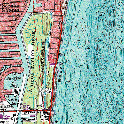 Topographic Map of Trinity United Methodist Church, FL