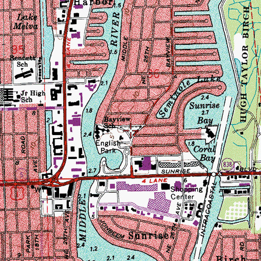 Topographic Map of Alpha and Omega, FL
