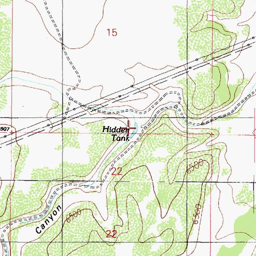 Topographic Map of Hibben Tank, AZ