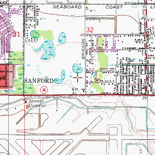 Topographic Map of Midway Elementary School, FL