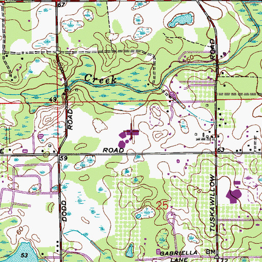 Topographic Map of Lake Howell High School, FL