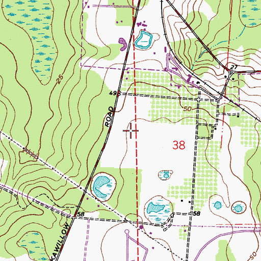 Topographic Map of Keeth Elementary School, FL