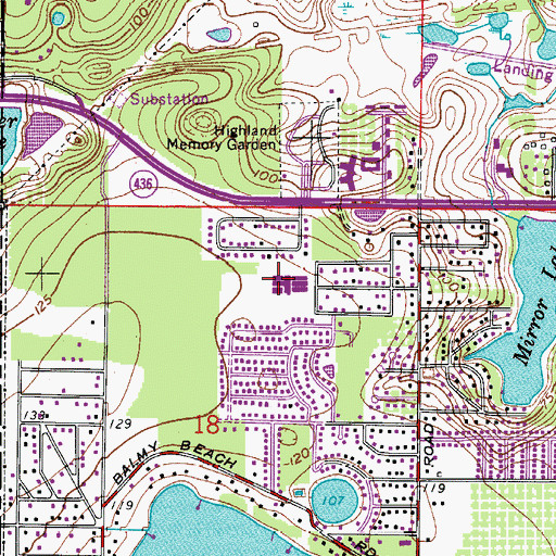 Topographic Map of Bear Lake Elementary School, FL