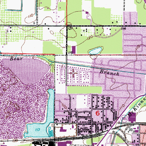 Topographic Map of George H Gause Elementary School, FL