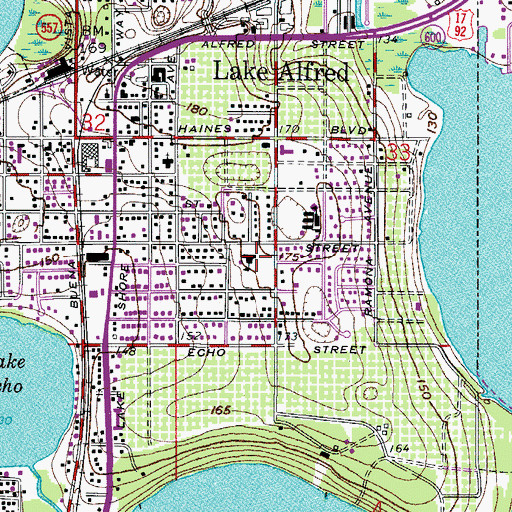 Topographic Map of Career Development Center, FL