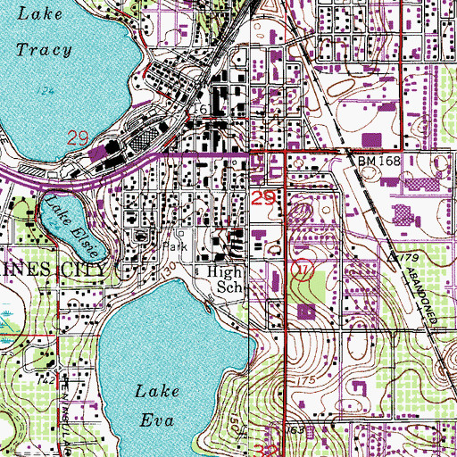 Topographic Map of Daniel Jenkins Academy of Technology, FL