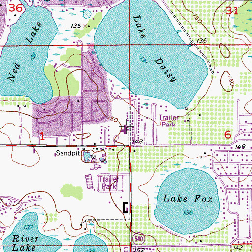 Topographic Map of Garden Grove Elementary School, FL
