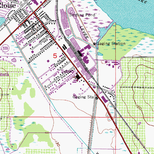 Topographic Map of John Snively Elementary School, FL