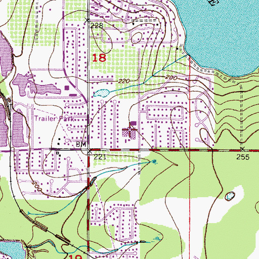 Topographic Map of Scott Lake Elementary School, FL