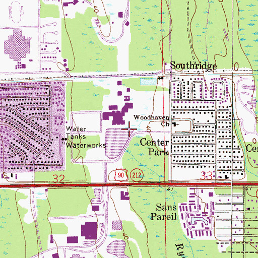 Topographic Map of Florida Community College - South Campus, FL