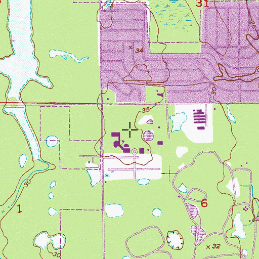 Topographic Map of Brevard Community College - Melbourne Campus, FL