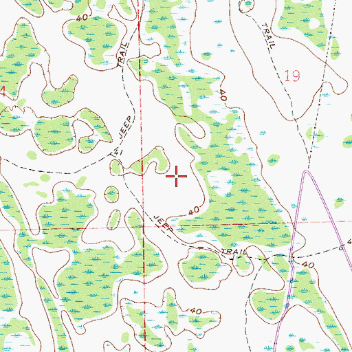 Topographic Map of Spruce Creek Senior High School, FL