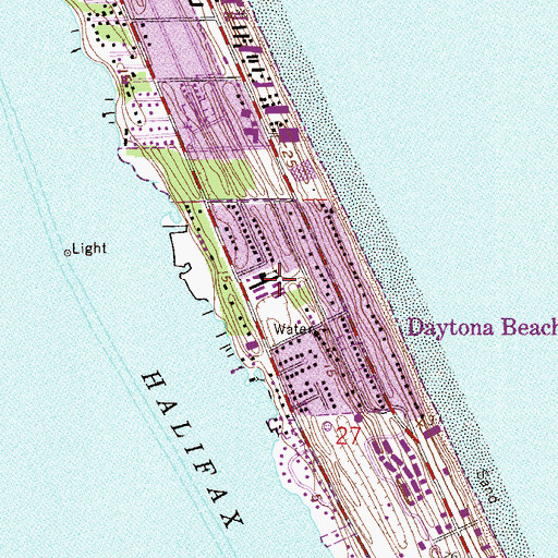 Topographic Map of R J Longstreet Elementary School, FL