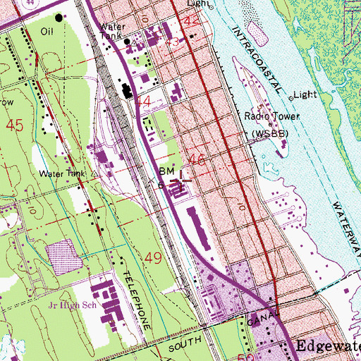 Topographic Map of Read - Patillo Elementary School, FL
