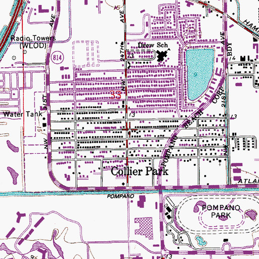 Topographic Map of Church of Faith, FL