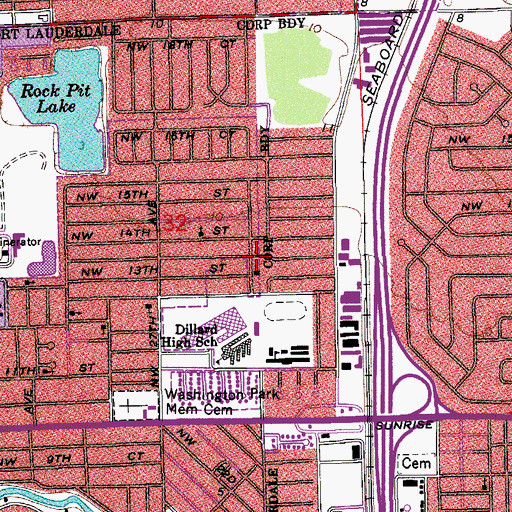 Topographic Map of Church of the Lord Jesus, FL