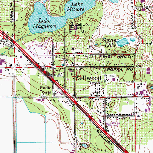 Topographic Map of Rolling Hills Community Church, FL