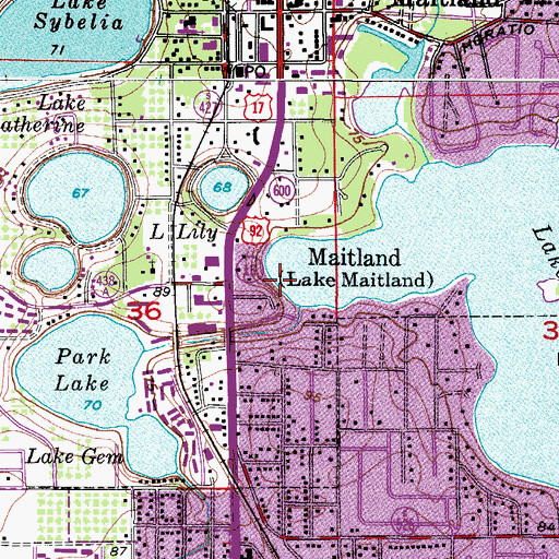 Topographic Map of The Church of Jesus Christ of Latter Day Saints, FL